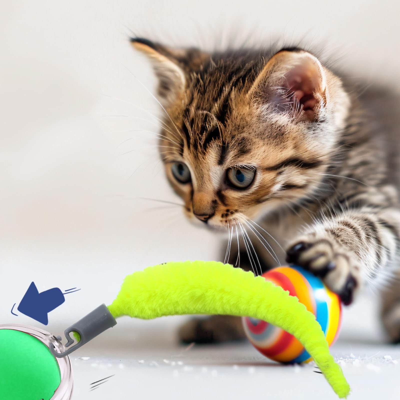 BOXOB 5-pack replacement tails provide quick swaps to keep the toy engaging.