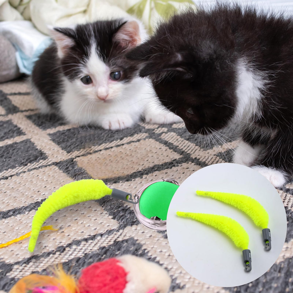 BOXOB cat toy rope replacements are made from cloth and plastic for lasting use.