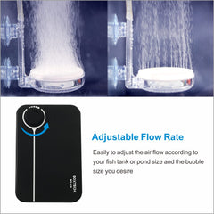 Boxtech aquarium air pump silent ABS body reduces noise and vibrations