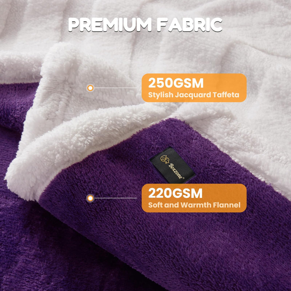 BoxZone durable-stitching-blanket closeup features reinforced seams that endure daily cuddles.