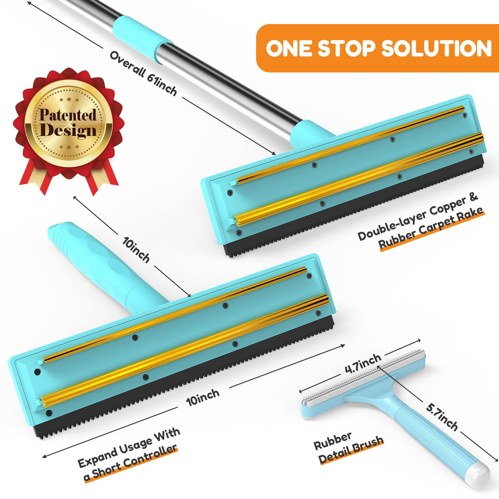 BoxZone stainless steel construction ensures durable, reusable pet hair removal.
