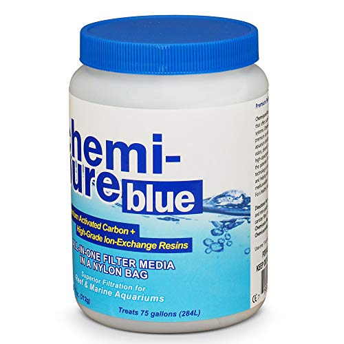 Close-up of carbon and resins in Boyd Chemi-Pure Blue filtration media.