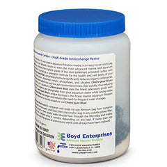 Boyd Chemi-Pure Blue in sump demonstrates direct-use filtration solution.