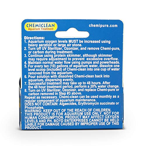 Boyd Chemiclean 2g freshwater use helps manage cyanobacteria in tanks.