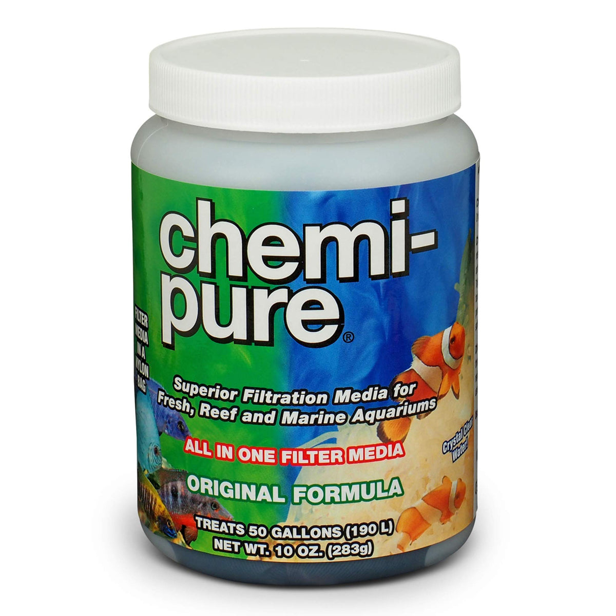 Boyd Enterprises Chemi-pure media granules in nylon bag improve water clarity