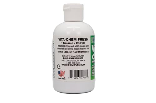 Dosing dropper image for Vitachem—easy weekly drops per gallon.