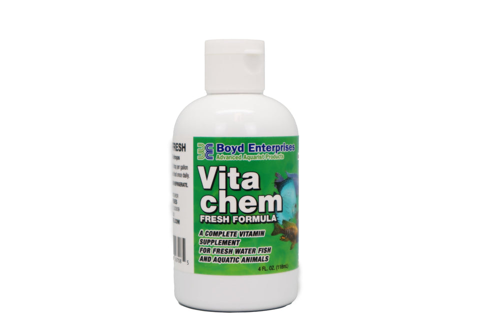 Boyd Enterprises Vitachem Freshwater bottle—color enhancement for aquarium fish.