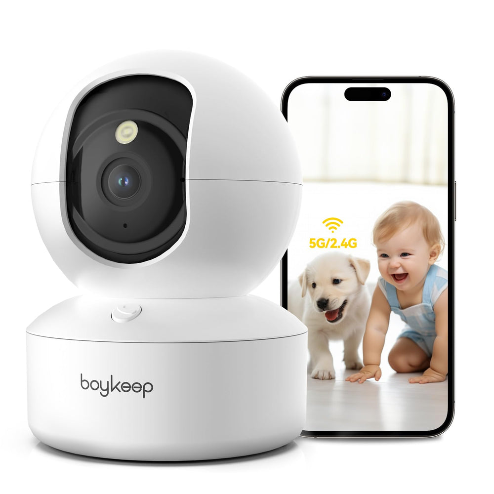 BoyKeep Indoor Camera shows crisp 2K video for clear monitoring.
