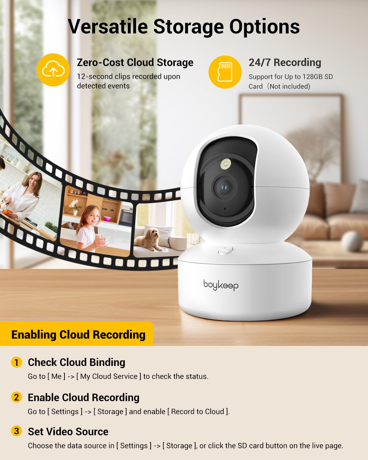 BoyKeep Indoor Camera warranty and support for reliable setup and help.