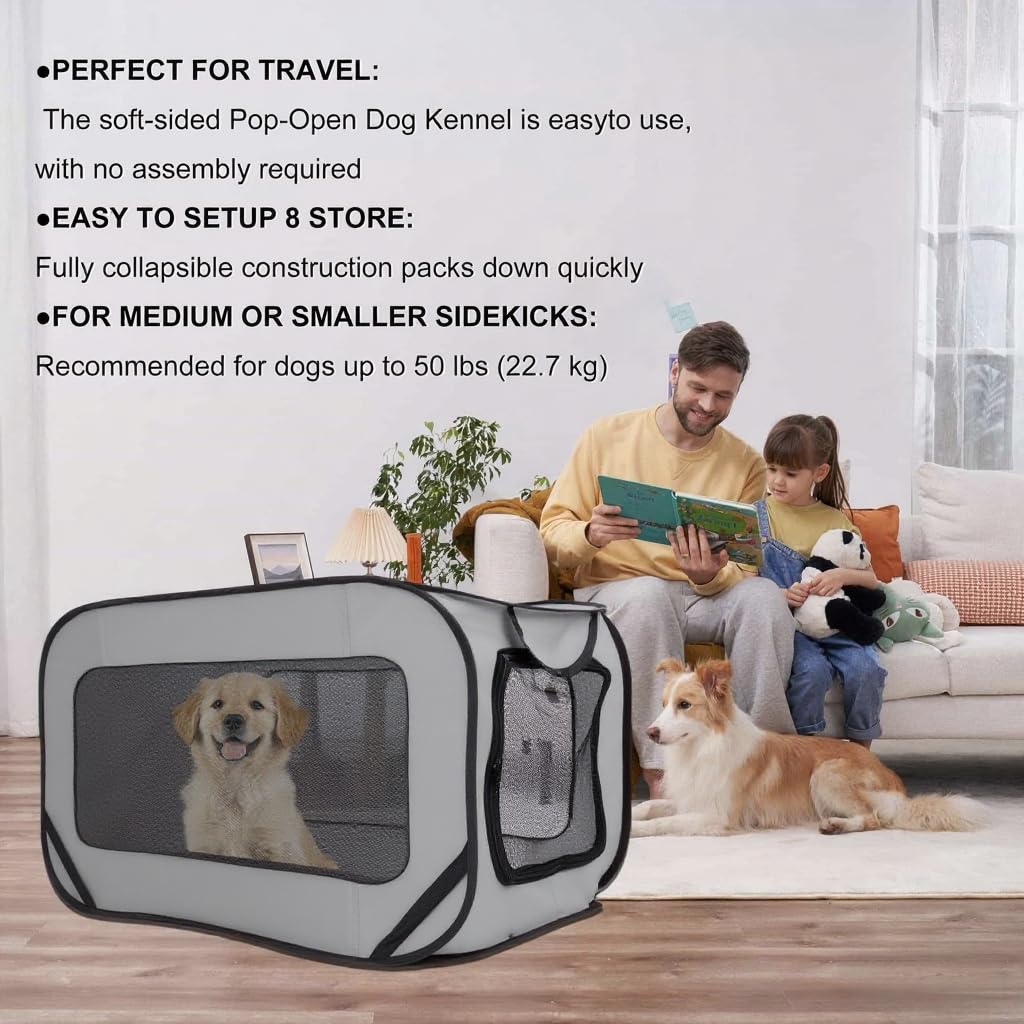 BOYUZHE Oxford fabric kennel offers durable everyday use