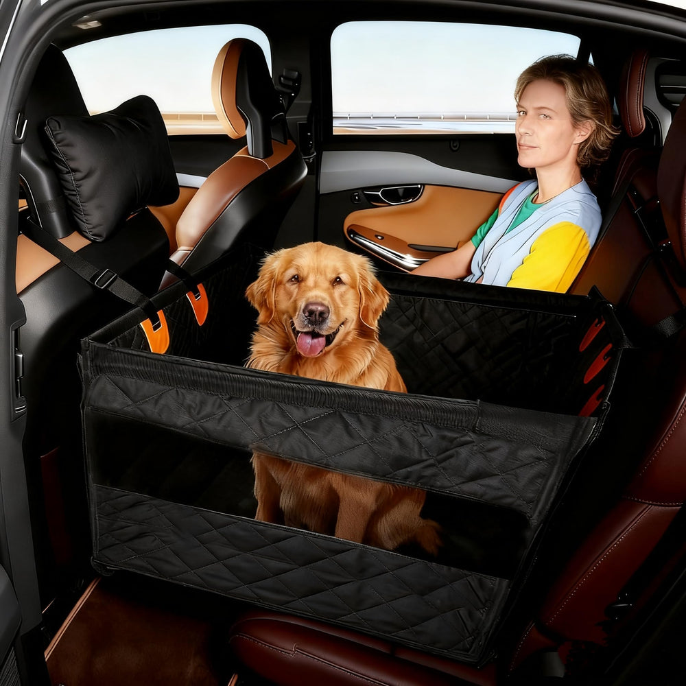 BQFLY dog car seat extender with hard bottom for stable rides