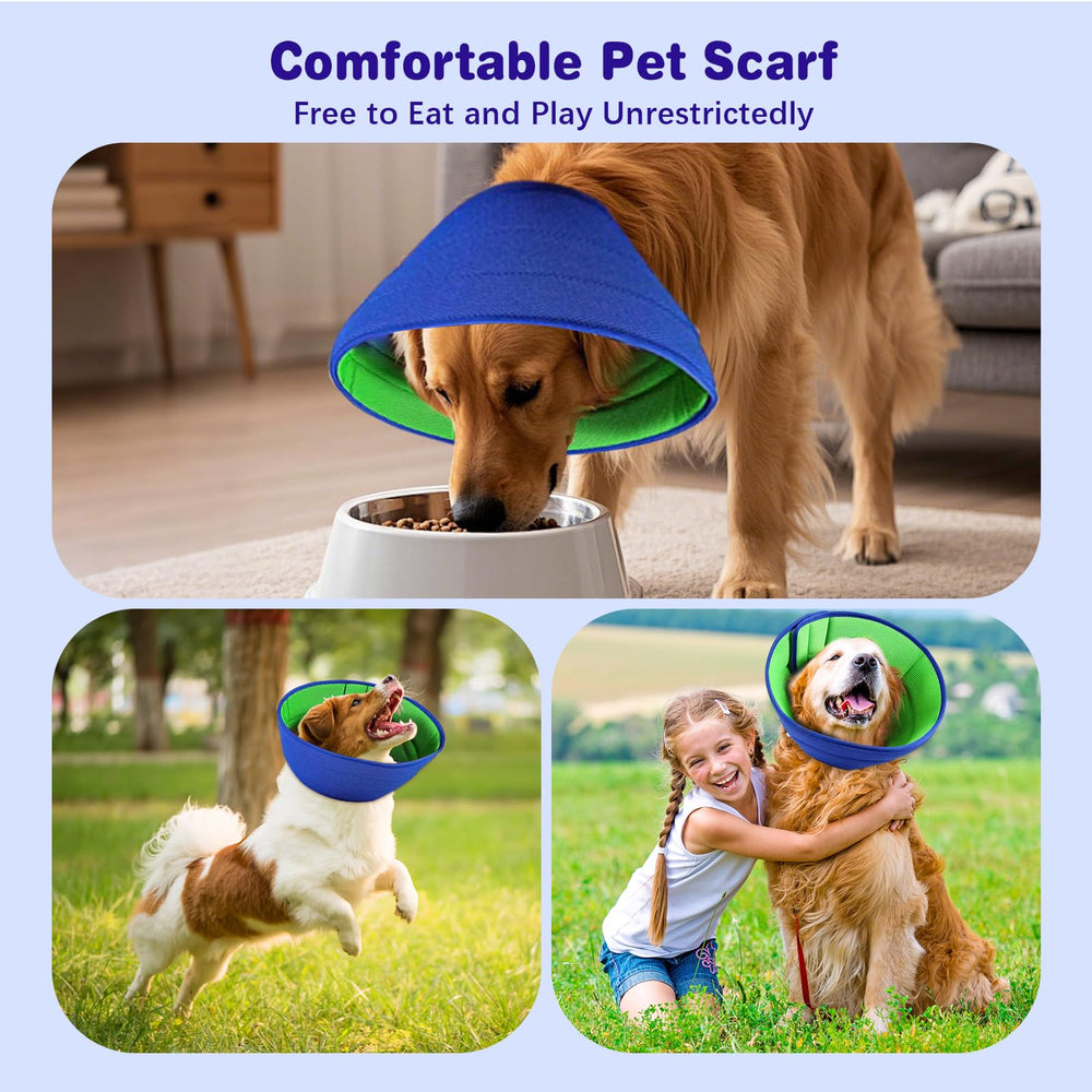 BQFLY soft dog cone size-coverage fits small to large pets