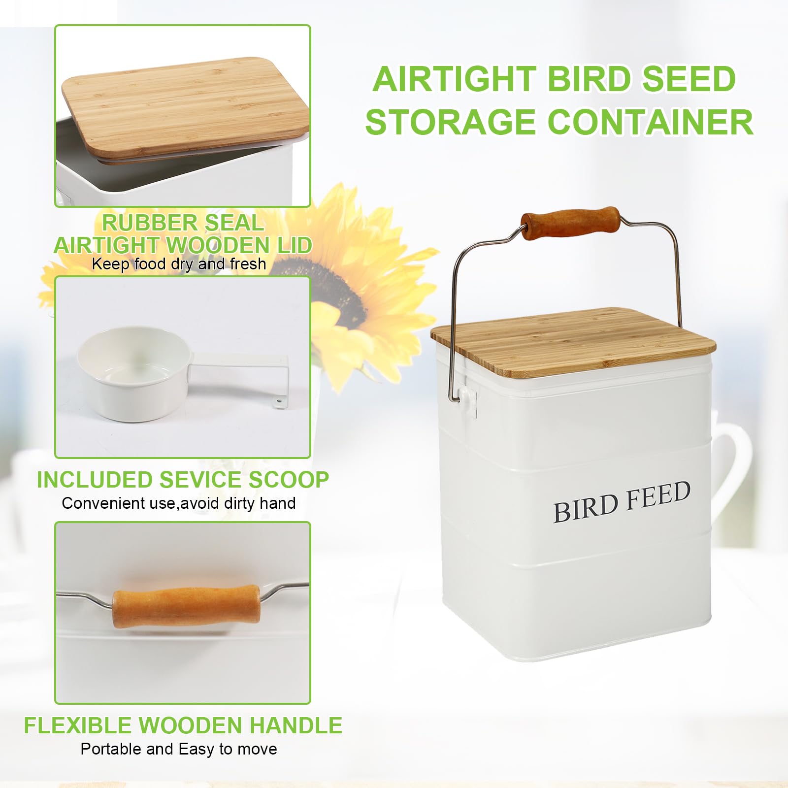 Brabtod airtight lid valve technology protects dry bird food