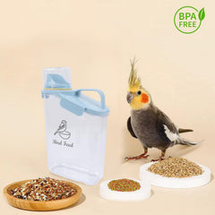 Brabtod bird seed container airtight lid blocks moisture and dust