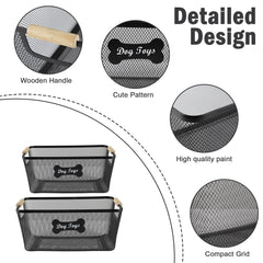 Brabtod dog collar and leash storage bin for quick access.