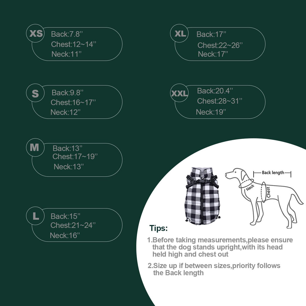 Brabtod dog winter jacket reflective strip improves dusk visibility