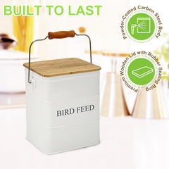 Brabtod enamel finish bird feed relief signals contents and style