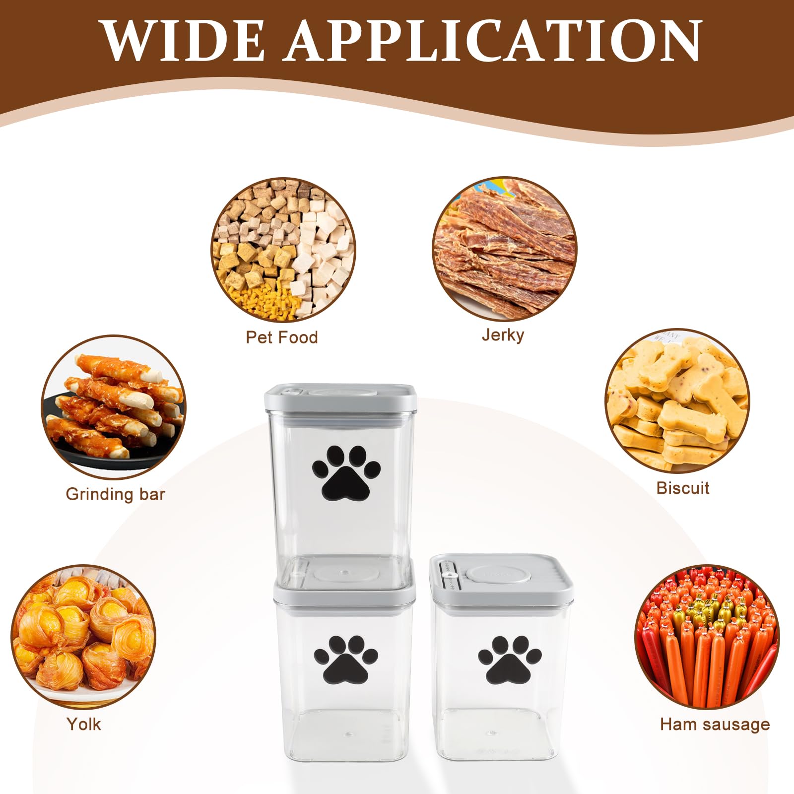 Brabtod kitchen-counter display for pantry or counter organization.
