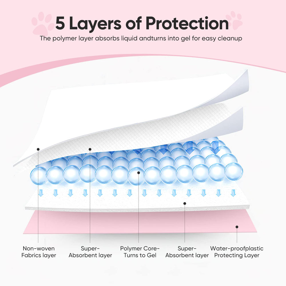 Brandon-super training pad five-layer absorption highlights fast liquid uptake