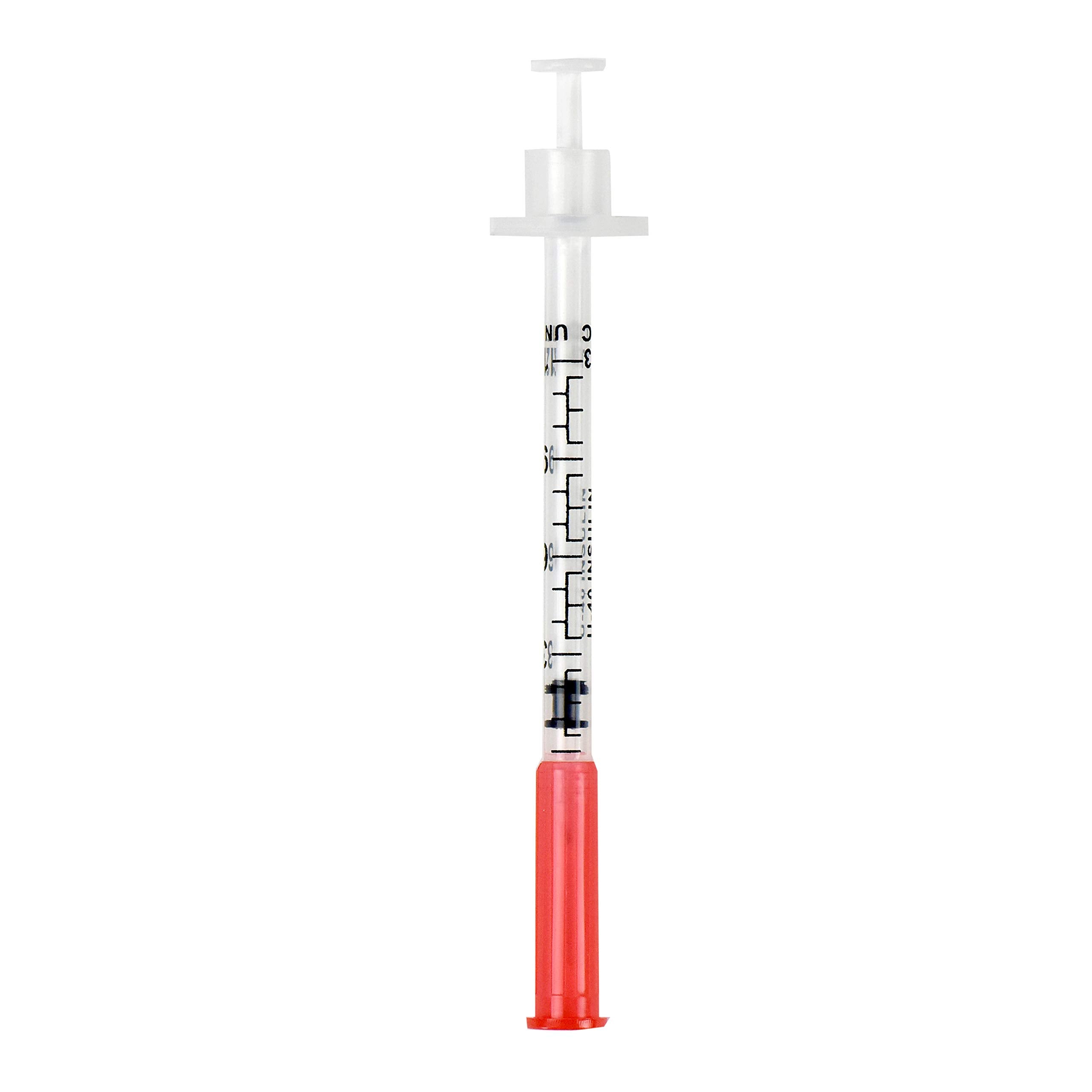 Brandzig U-40 syringe barrel with clear numbers for accurate dosing