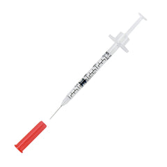 Brandzig U-40 syringes packaging highlights sterile blister packaging for safety