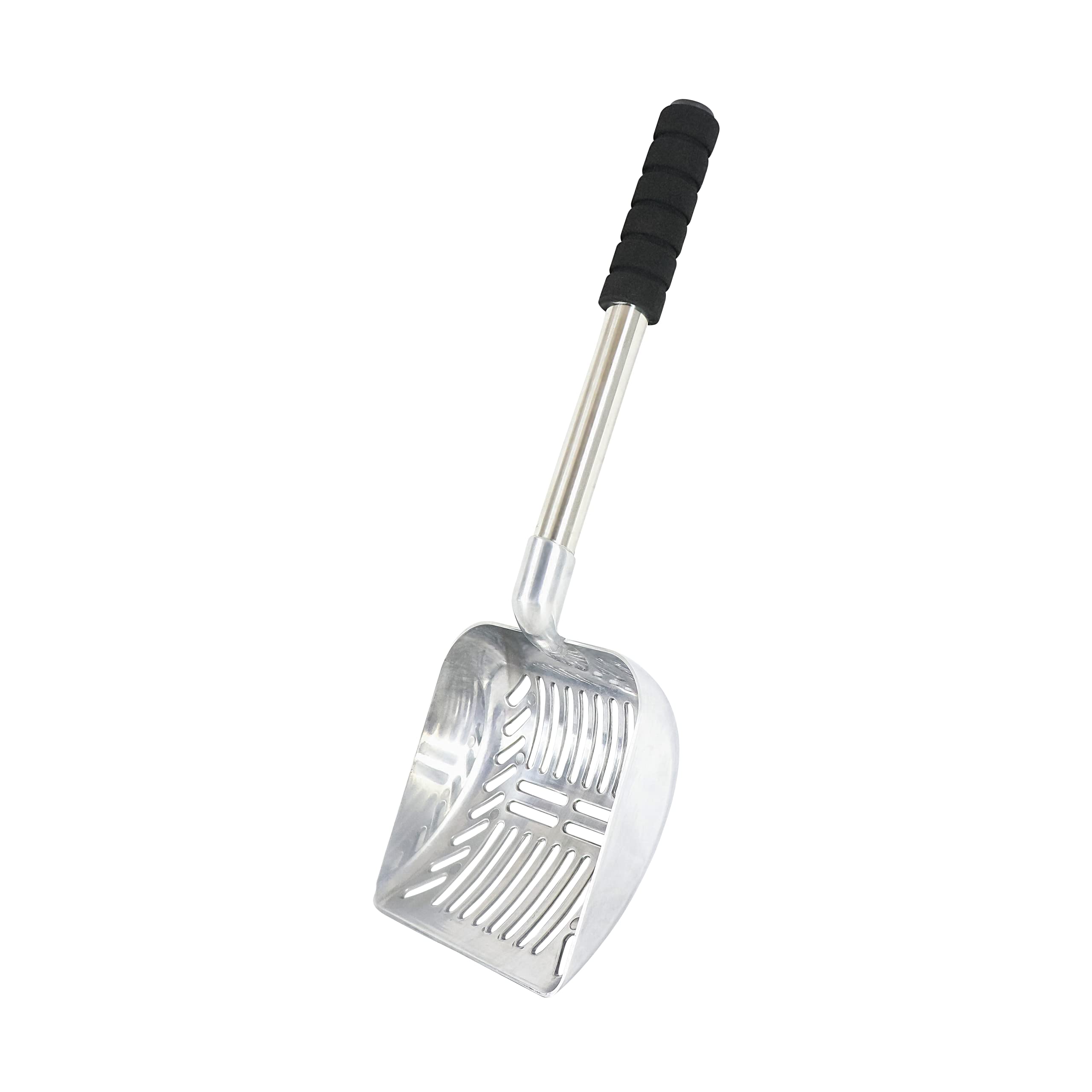 Brask Pet Cat Litter Scoop tilted view highlighting 2-in-1 sifting function