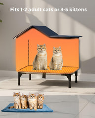 BraveDream cat house insulated lining emphasizes four-season warmth and breathability