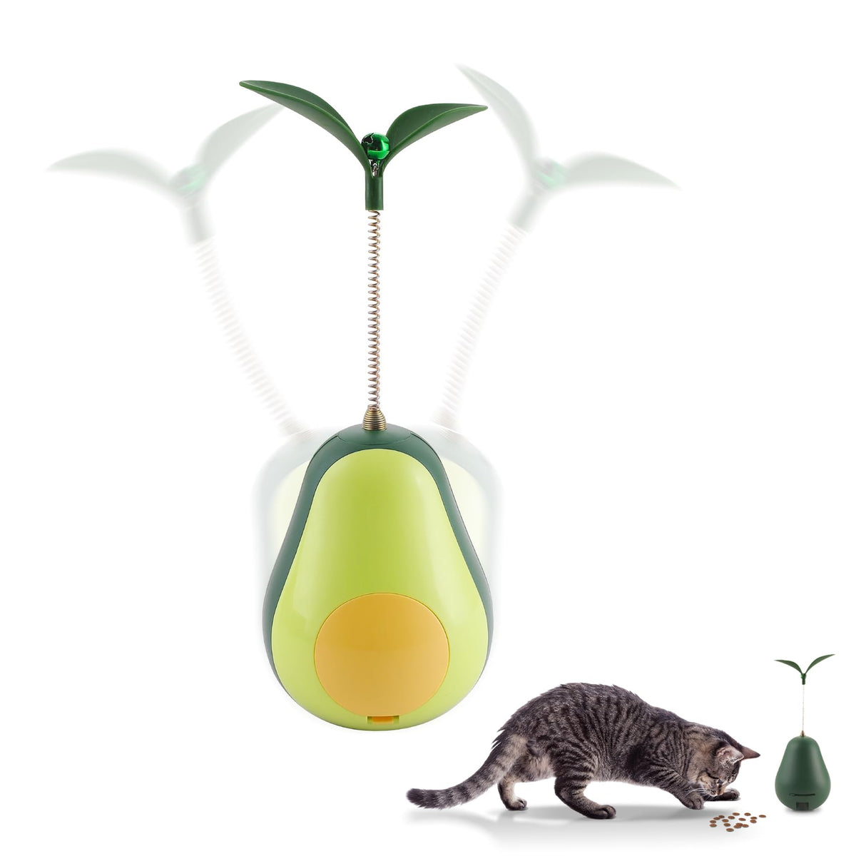 BRAVEGARE avocado-styling treat toy front view for interactive play
