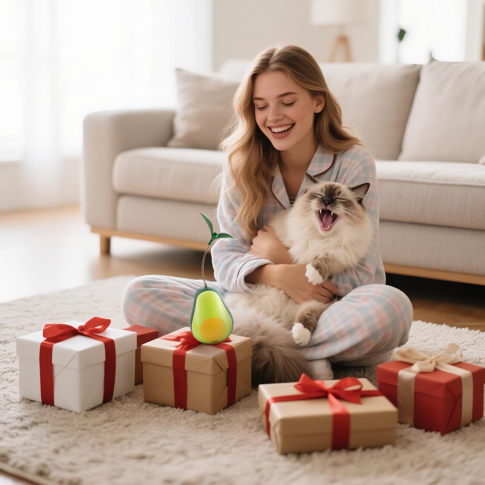 BRAVEGARE gift-ready interactive cat toy for bored indoor cats
