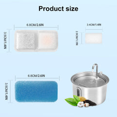 Bravelk cat water fountain filter ion-exchange softens water for hydration