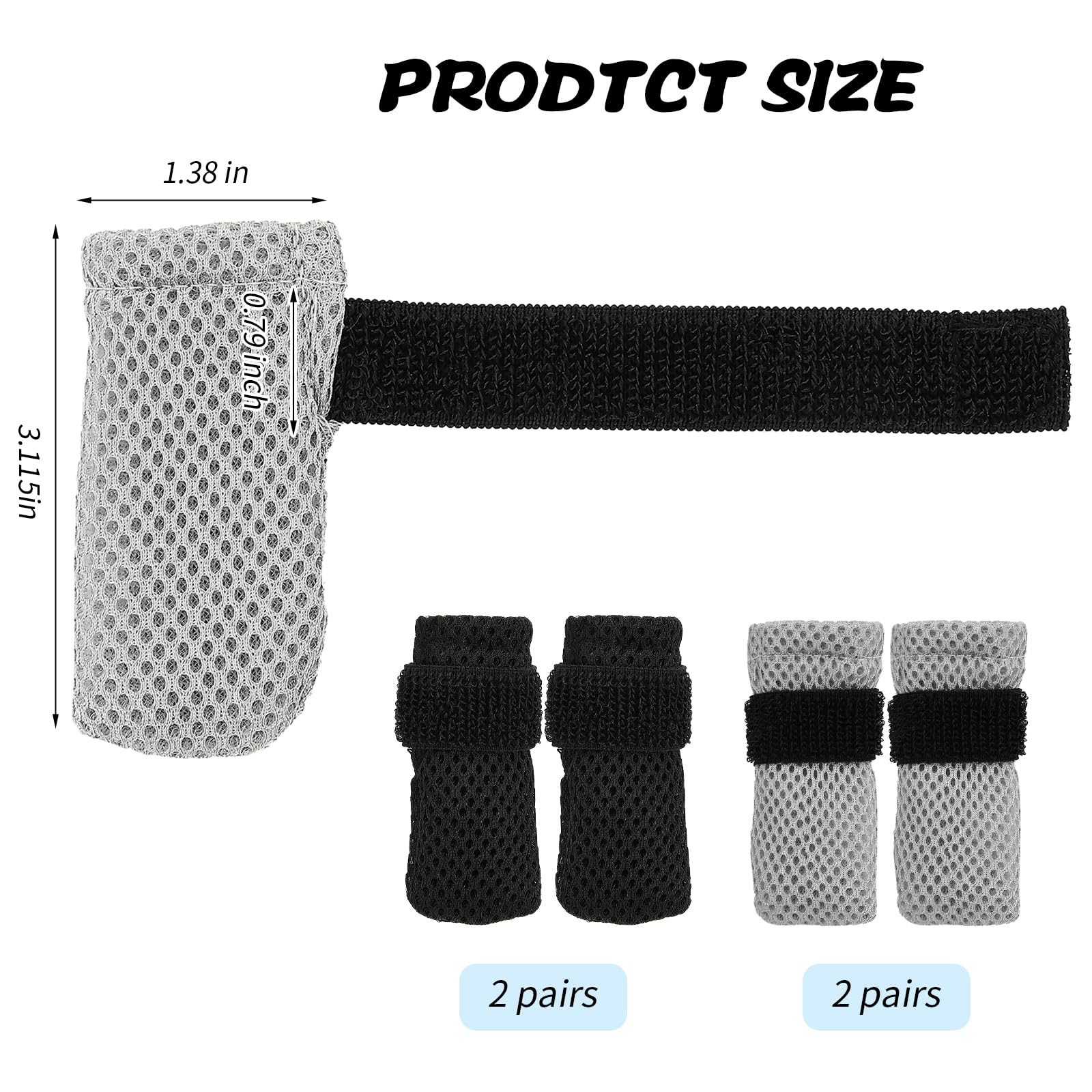 Braxan cat booties adjustable strap for secure, comfortable fit.