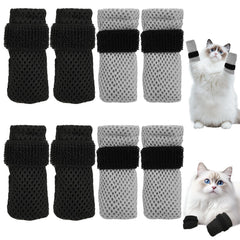 Braxan cat claw covers packaging image showing durable, breathable booties for paw protection.
