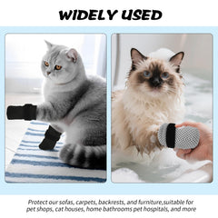 Braxan cat mittens protecting furniture during scratching sessions and play.