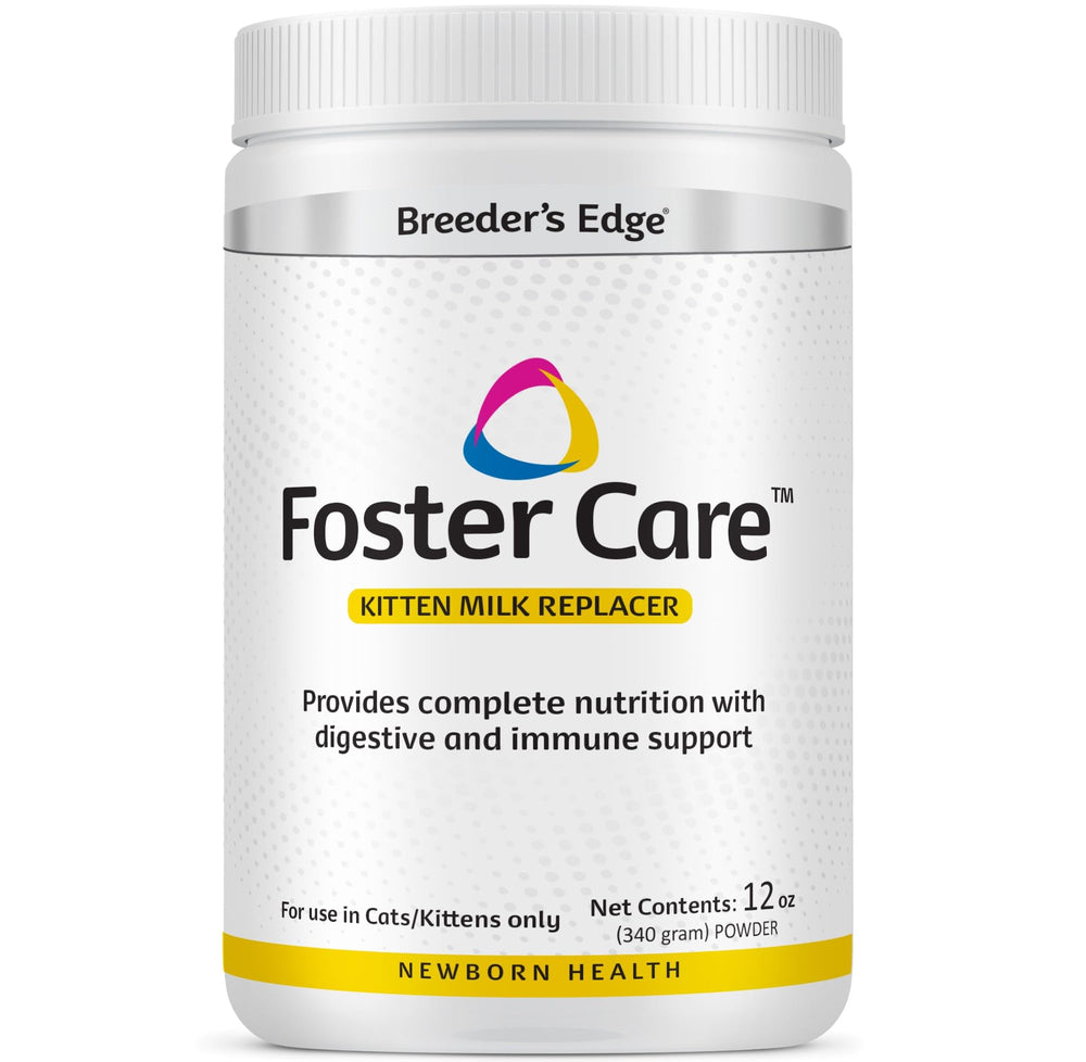 Breeder Edge Foster Care Feline tub 12oz for kitten nutrition during early life