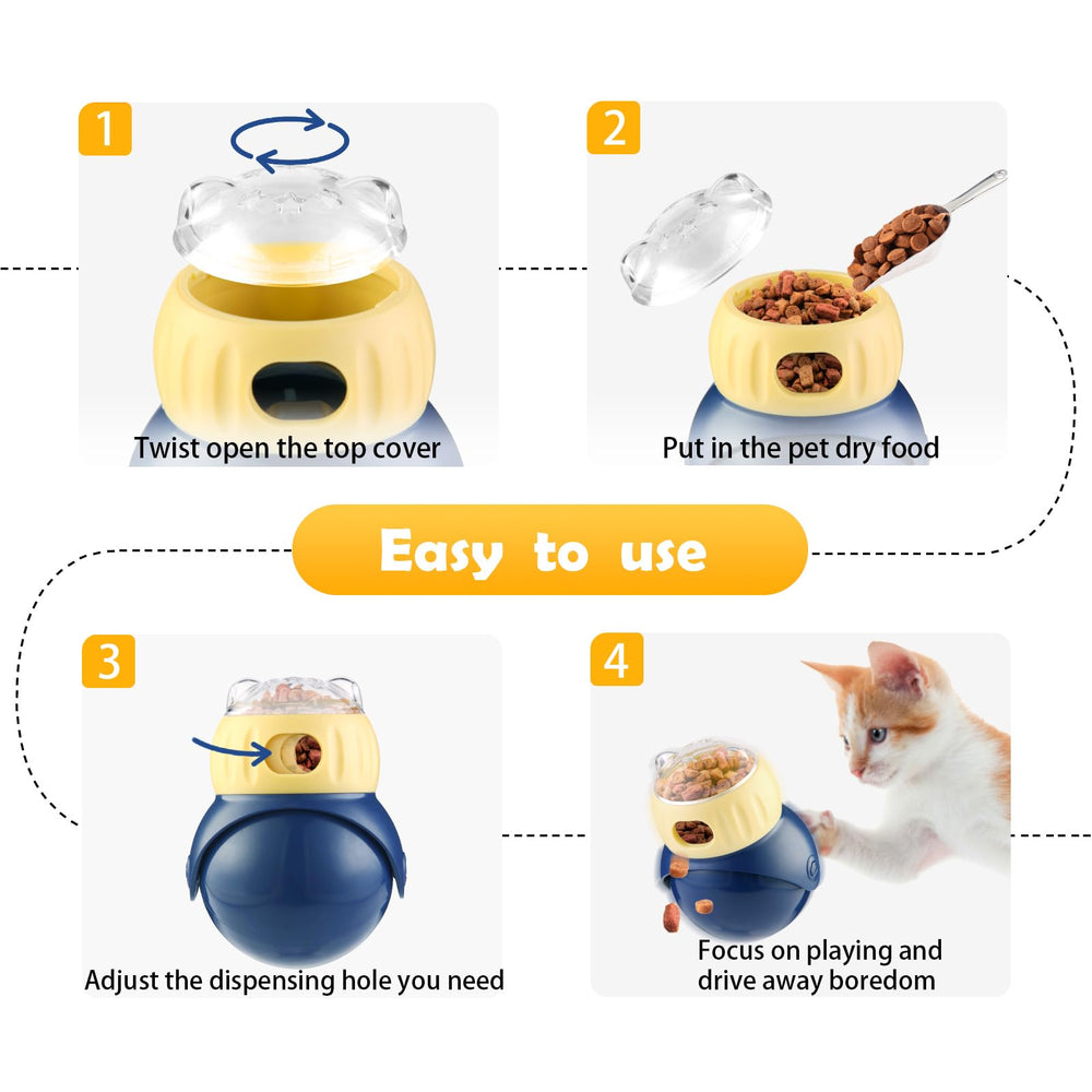 Breelytic cat treat puzzle feeder uses food-grade ABS for safe durability.
