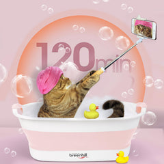BREENHILL tub with drain plug for fast water drainage.