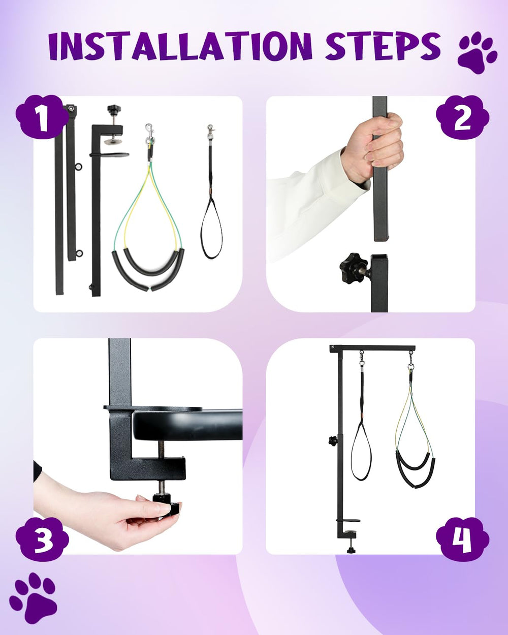 Breeze Touch setup for small to medium dogs supports calmer grooming sessions.