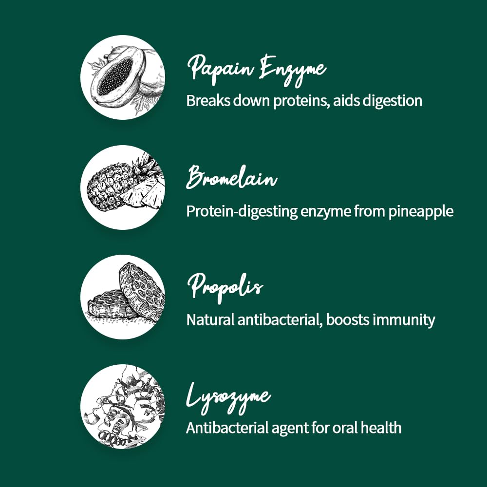Breezytail PetO’Dent daily-use illustration underscores brushing-free care routine.