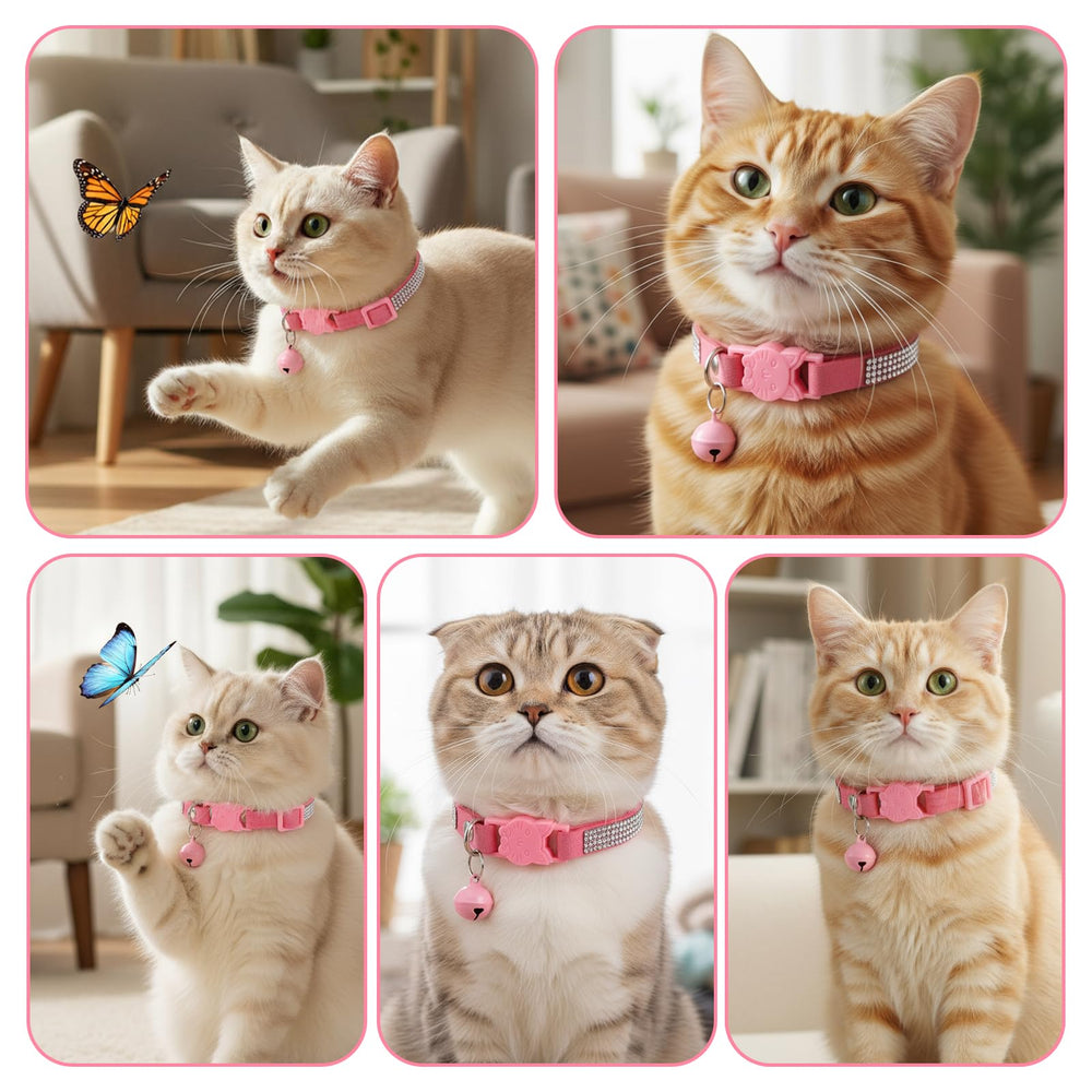 Bremorou packaging pink rhinestone collar image conveys thoughtful gift-ready presentation