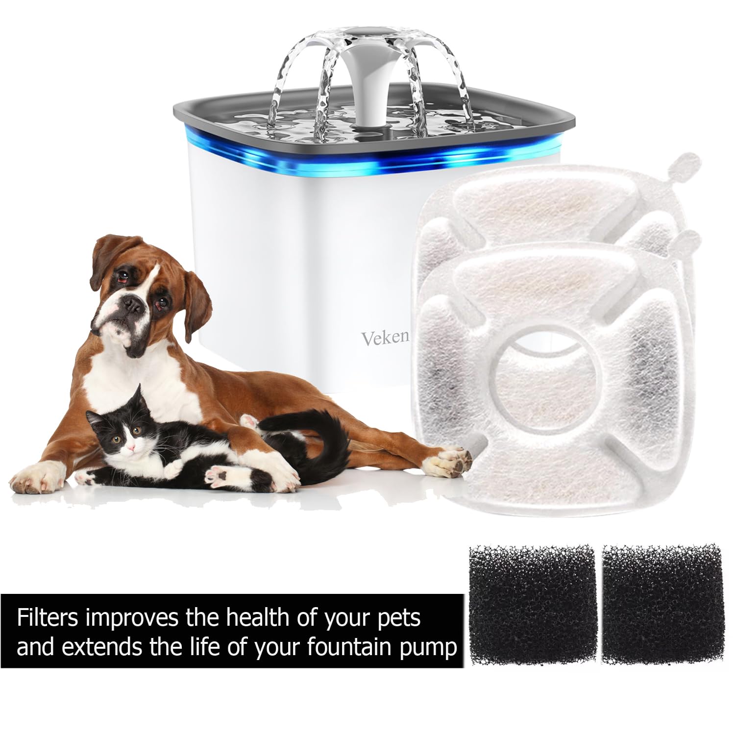 BRENSTEN fountain filters packaging image for Veken 95oz