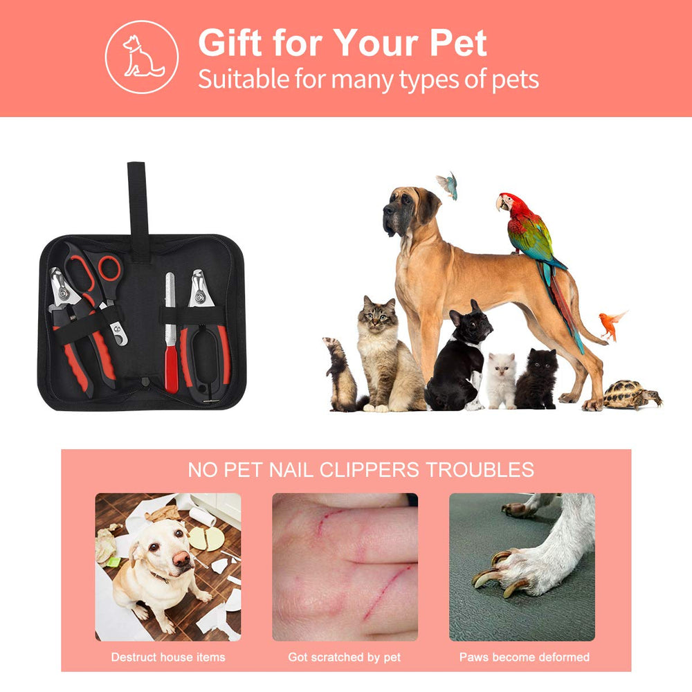 Bretheil three-dog-nail-clippers set covers small to large breeds
