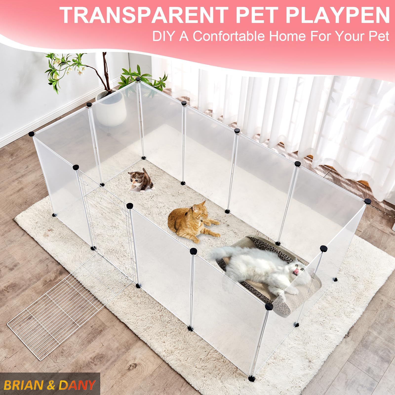 BRIAN & DANY packaging contents show a complete setup kit.