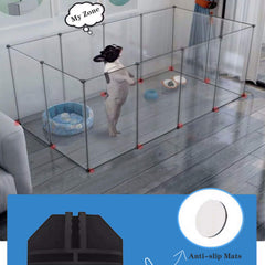 BRIAN & DANY playpen anti slip mats protect floors while keeping edges stable