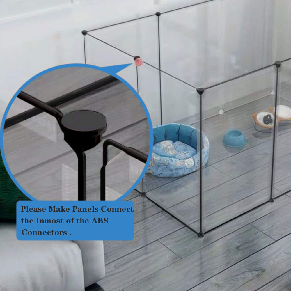 BRIAN & DANY playpen indoor setup demonstrates space efficient pet fencing