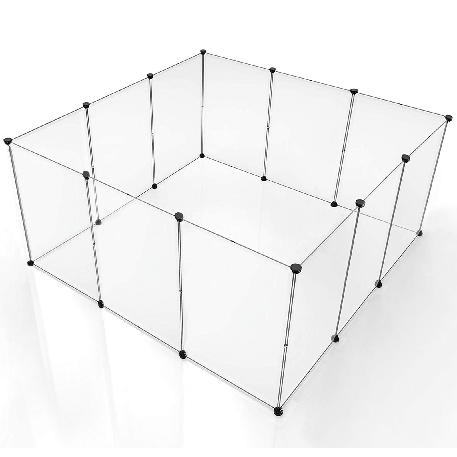BRIAN & DANY playpen translucent panel inside view enables easy monitoring