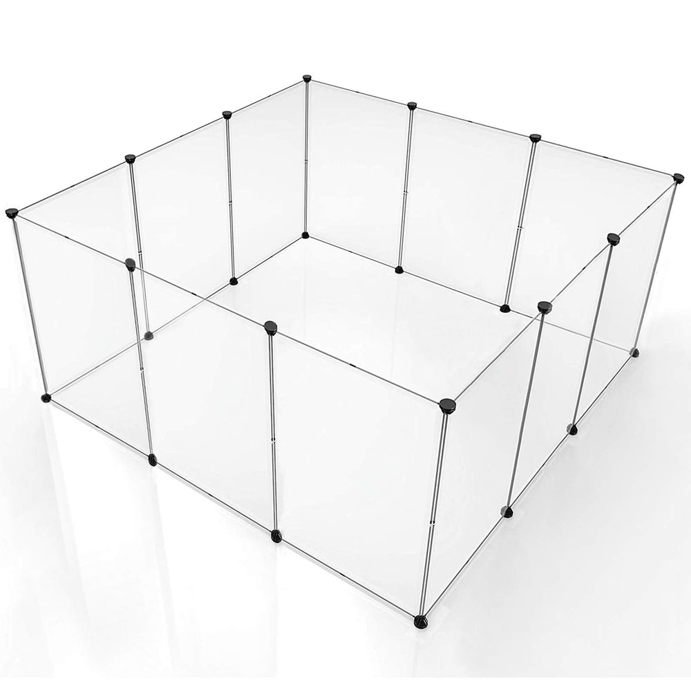 BRIAN & DANY playpen translucent panel inside view enables easy monitoring