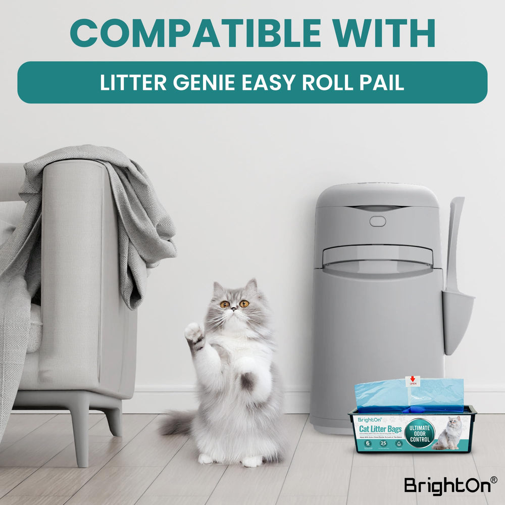 BrightOn unscented bags deliver strong odor containment during daily litter disposal.