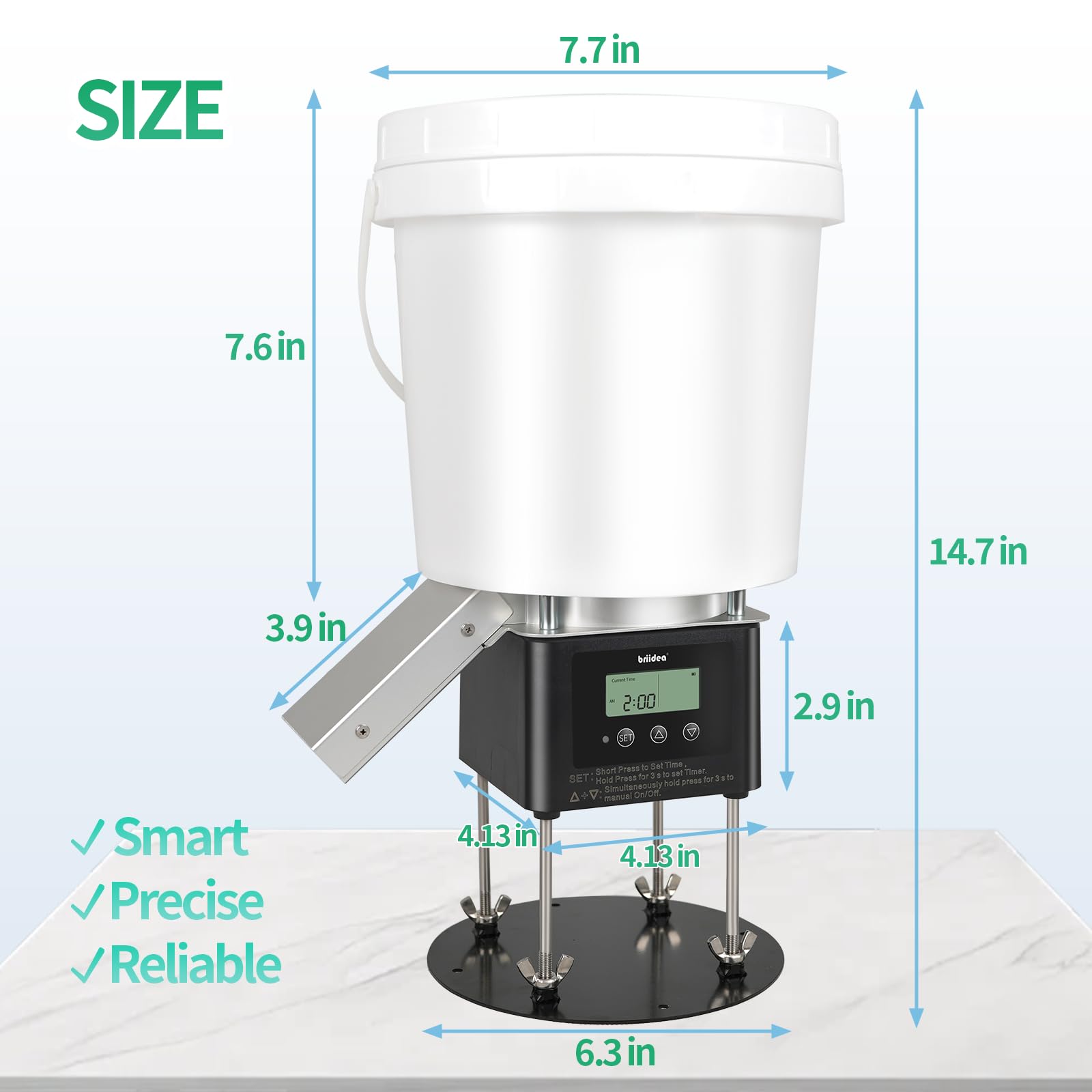 Briidea low-power battery alert notifies you when replacement is due.