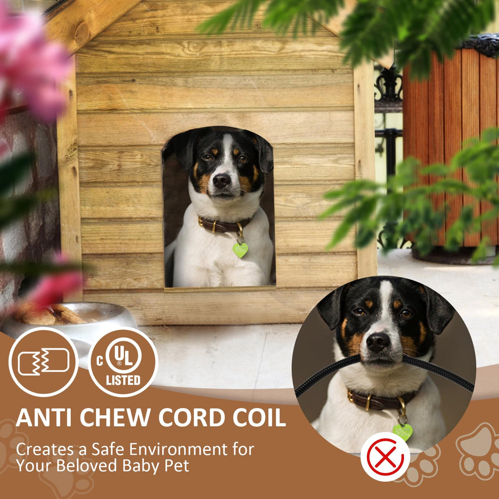 Briidea heater vented with mesh air vents reduces debris and hair entry.