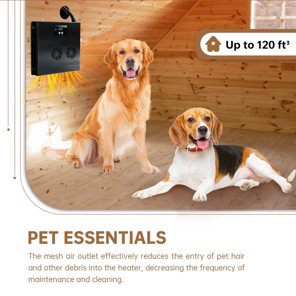 Briidea versatile-use heater warms dog houses, chicken coops, and rabbit cages.